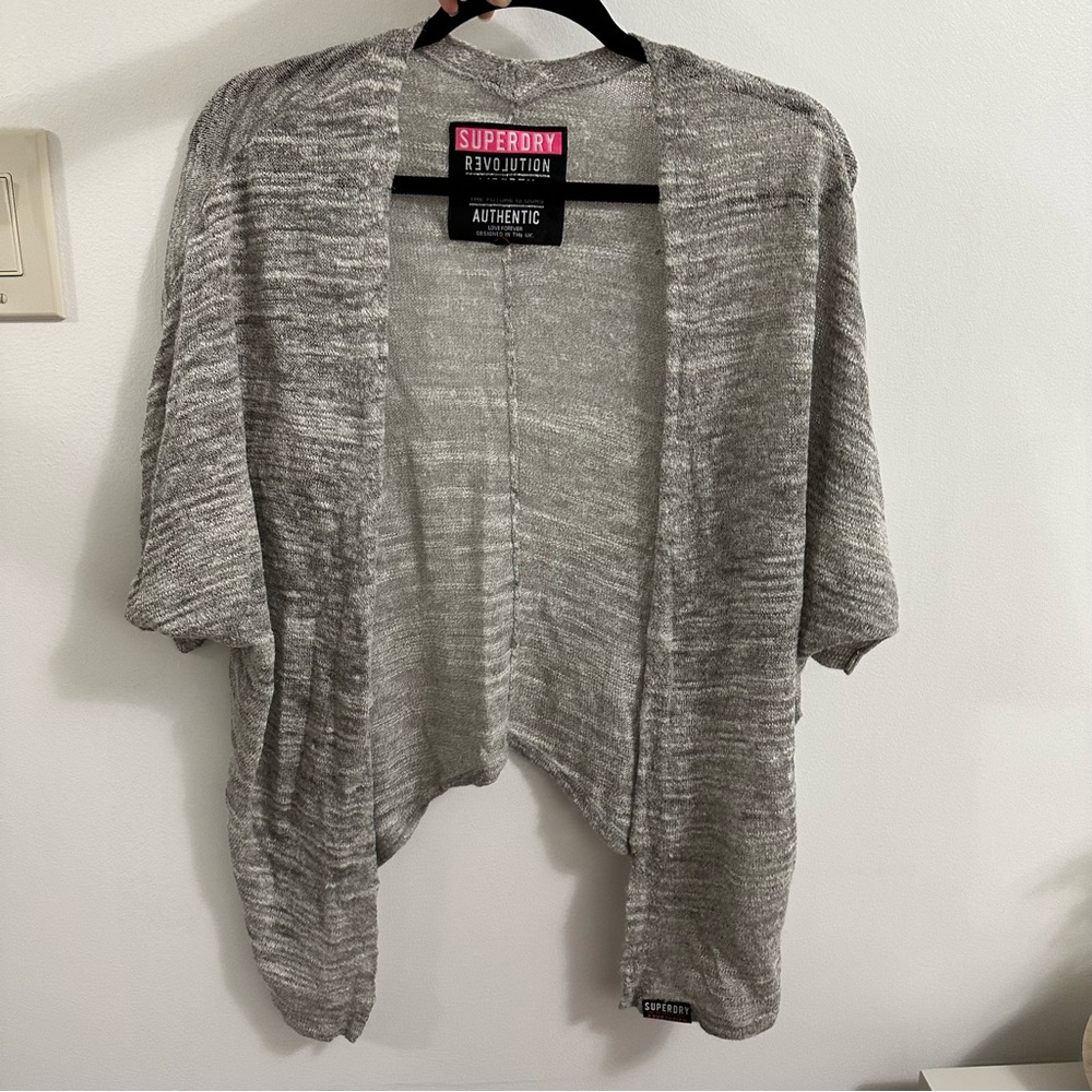 Superdry Heather Grey Thin Cardigan